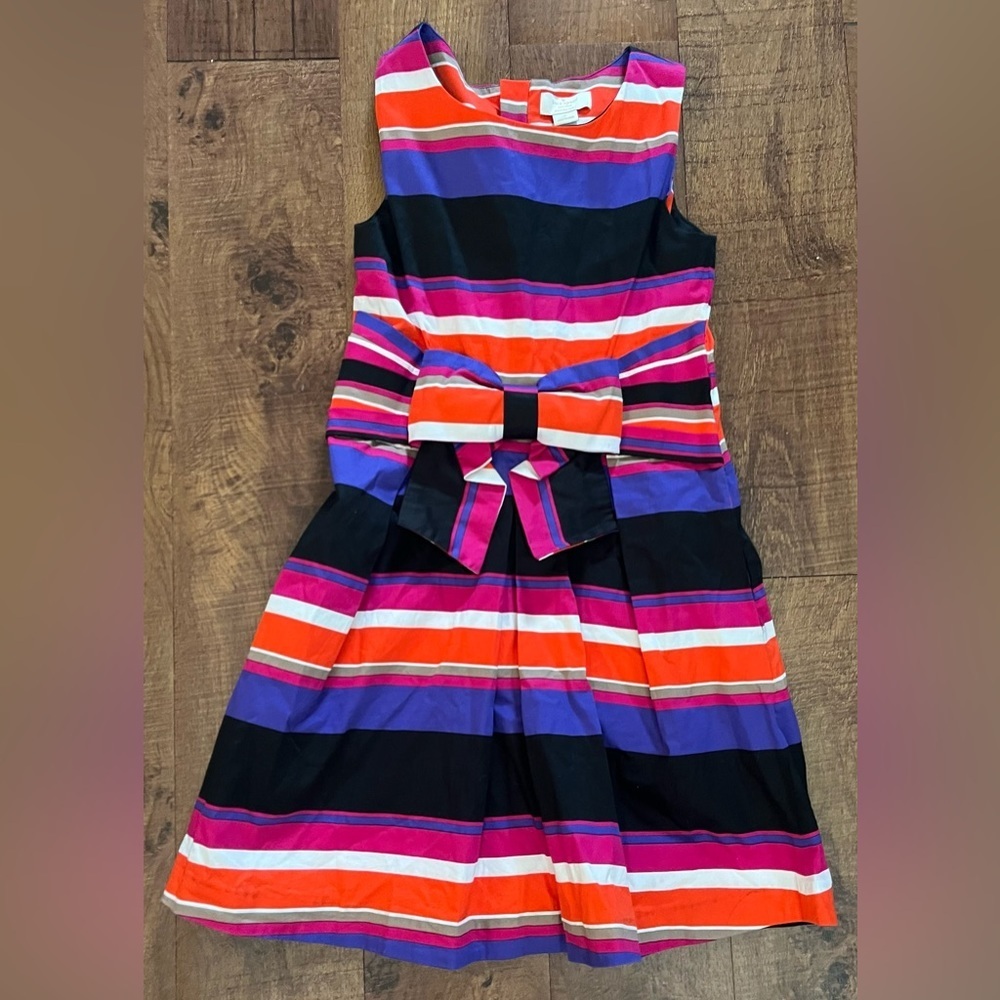 Kate spade New York girls stripes Jillian dress Sz 12